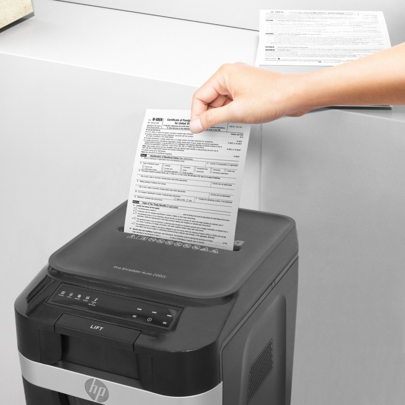 Знищувач документів (шредер) HP Pro Shred Auto 200MC 32,2 л Знищувач документів (шредер) HP Pro Shred Auto 200MC 32,2 л