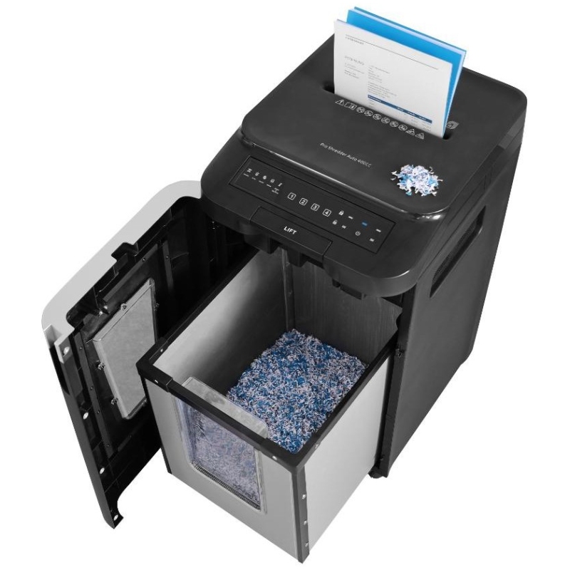 Уничтожитель документов (шредер) HP Pro Shred Auto 400CC P-4, корзина 53 л