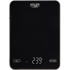 Ваги кухонні (кухонні ваги) Adler AD 3177 чорні, до 10 кг