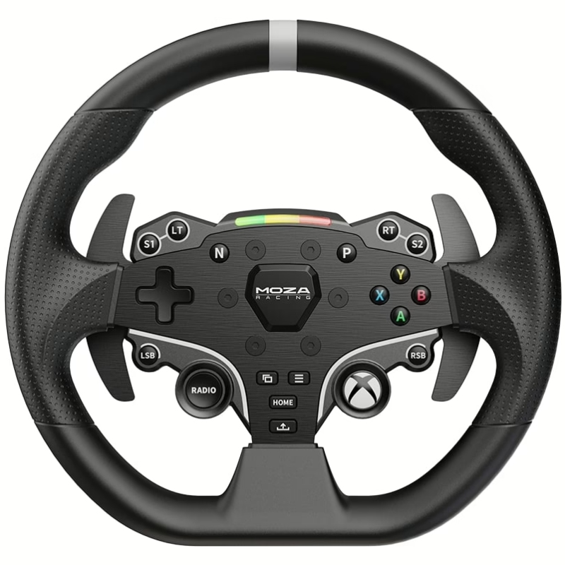 Руль (игровой контроллер) MOZA Racing ESX Steering 28 см, 22 кнопки, RGB