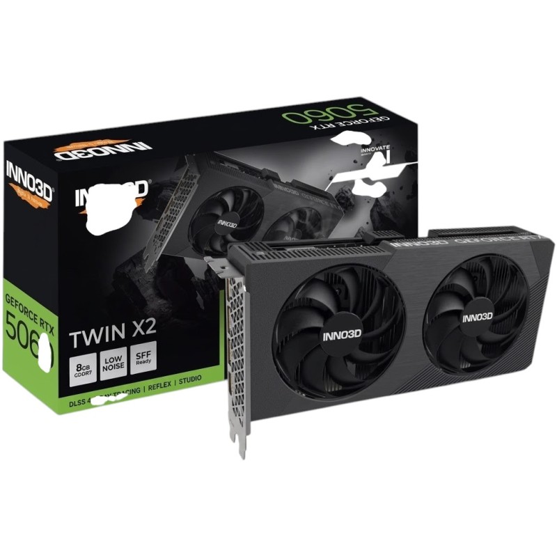 Видеокарта (графический адаптер) Inno3D GeForce RTX5060 TWIN X2 8 ГБ