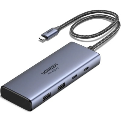 Док-станція (хаб) Ugreen CM498 HDMI 4K 60 Гц, сірий Док-станція (хаб) Ugreen CM498 HDMI 4K 60 Гц, сірий