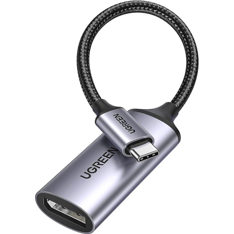 Переходник USB Type-C — DisplayPort (адаптер) Ugreen CM654 8K 60 Гц, серый