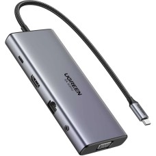 Док-станція (USB-C хаб) Ugreen CM639 HDMI 4K60Hz і 100 Вт