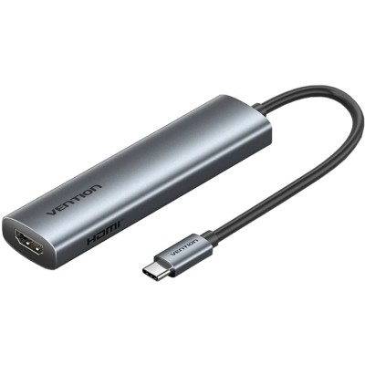 Док-станція (хаб) Vention USB3.0 Type-C 5-в-1, 4K/30 Гц, PD 100 Вт Док-станція (хаб) Vention USB3.0 Type-C 5-в-1, 4K/30 Гц, PD 100 Вт