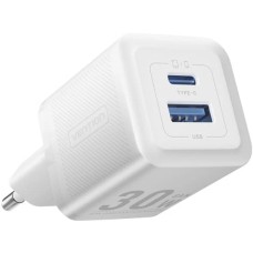 Мережевий зарядний пристрій (зарядка) Vention 30 Вт USB-A/USB-C, білий