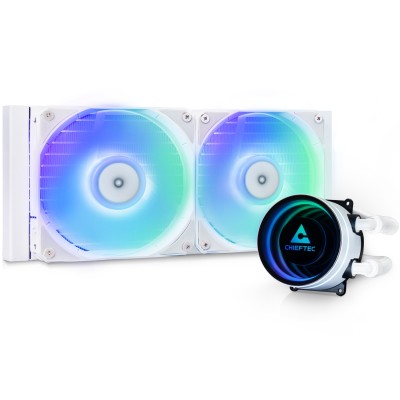 Система водяного охолодження (СВО) Chieftec Iceberg 240 ARGB WHITE 240 мм, біла
