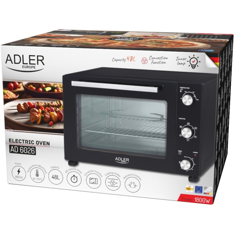Электрическая печь (духовка) Adler AD 6026 48 л