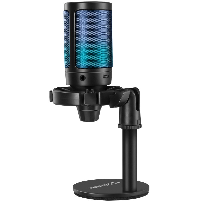 Игровой USB-микрофон (микрофон для стримов) Defender Impulse GMC 600 RGB чёрный