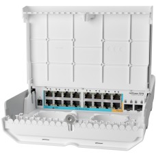 Комутатор (мережевий свіч) Mikrotik CRS318-1Fi-15Fr-2S-OUT 16×10/100 і 2×SFP