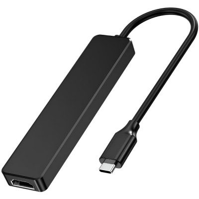 Док-станція (USB-C хаб) Choetech HUB-M80-BK HDMI 4K30Hz, PD 100 Вт