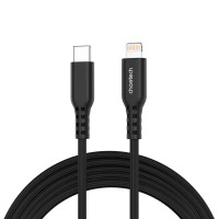 Кабель USB (кабель для заряджання) Choetech 1,8 м, чорний, 20W MFi PD