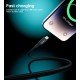 Кабель USB (кабель для зарядки) Choetech 1,8 м, чёрный, 20W MFi PD