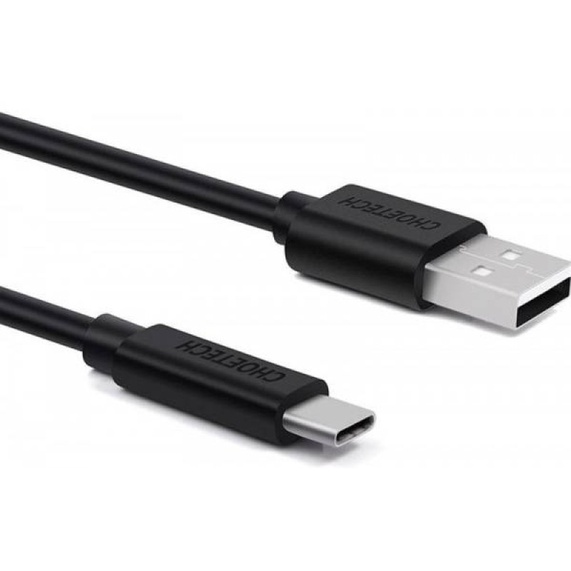 Кабель USB (USB-шнур) Choetech 3 м, 18 Вт, PVC, чорний