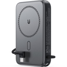 Павербанк (зовнішній акумулятор) Acefast M24 10 000 мАг, Magnetic Wireless, Metal Gray