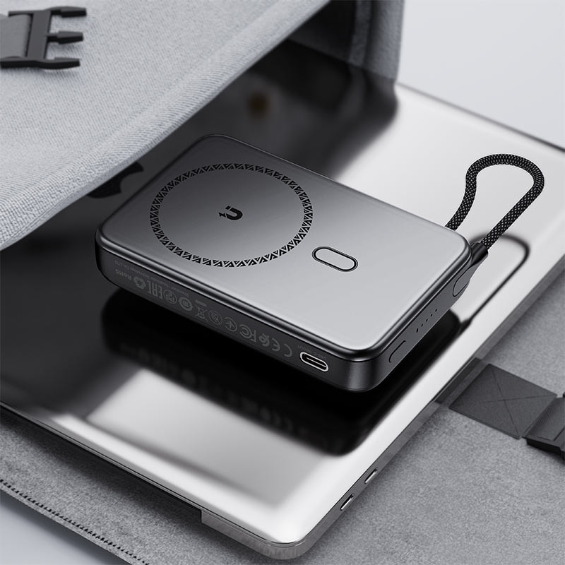 Павербанк (зовнішній акумулятор) Acefast M24 10 000 мАг, Magnetic Wireless, Metal Gray Павербанк (зовнішній акумулятор) Acefast M24 10 000 мАг, Magnetic Wireless, Metal Gray