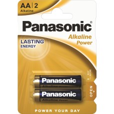 Батарейка AA (пальчикова) Panasonic ALKALINE POWER 1,5 В, 2 шт.