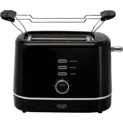 Тостер (тостер для хліба) Adler AD 3224 850 Вт, чорний