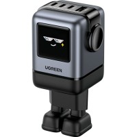 Мережевий зарядний пристрій (зарядка) Ugreen X688 100 Вт, 4 USB, сірий