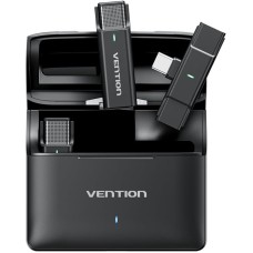 Беспроводной петличный микрофон (лавальер) Vention USB-C комплект 2 шт.