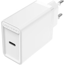 Мережевий зарядний пристрій (зарядка) Vention 20 Вт, білий USB-C