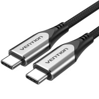 Кабель USB-C (шнур Type-C) Vention 0,5 м, 60 Вт, чорний