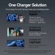 Сетевое зарядное устройство (зарядка) Vention 45 Вт, 2×USB-C, кабель в комплекте