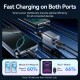 Сетевое зарядное устройство (зарядка) Vention 45 Вт, 2×USB-C, кабель в комплекте