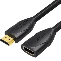 Подовжувач HDMI (кабель HDMI M–F) Vention 2 м, V2.0, 4K 60 Гц Подовжувач HDMI (кабель HDMI M–F) Vention 2 м, V2.0, 4K 60 Гц