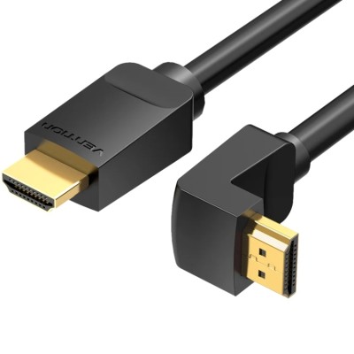 Кабель HDMI (шнур HDMI) Vention 2 м, 4K 60 Гц, угол 270°