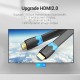 Кабель HDMI (кабель для подключения HDMI) Vention 8 м, 4K 60 Гц, чёрный