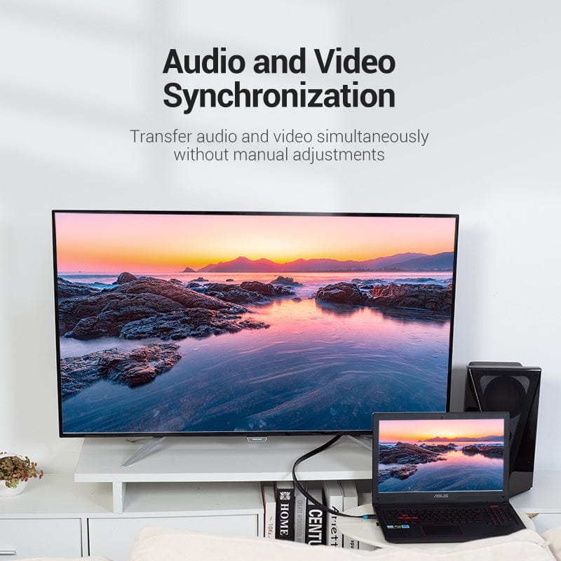 Кабель HDMI (кабель для подключения HDMI) Vention 8 м, 4K 60 Гц, чёрный
