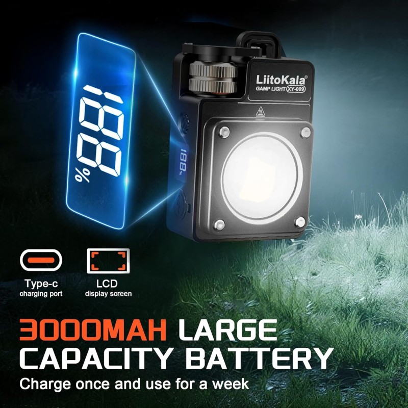 Фонарь для кемпинга (кемпинговый фонарь) LiitoKala XY-009 3500 лм