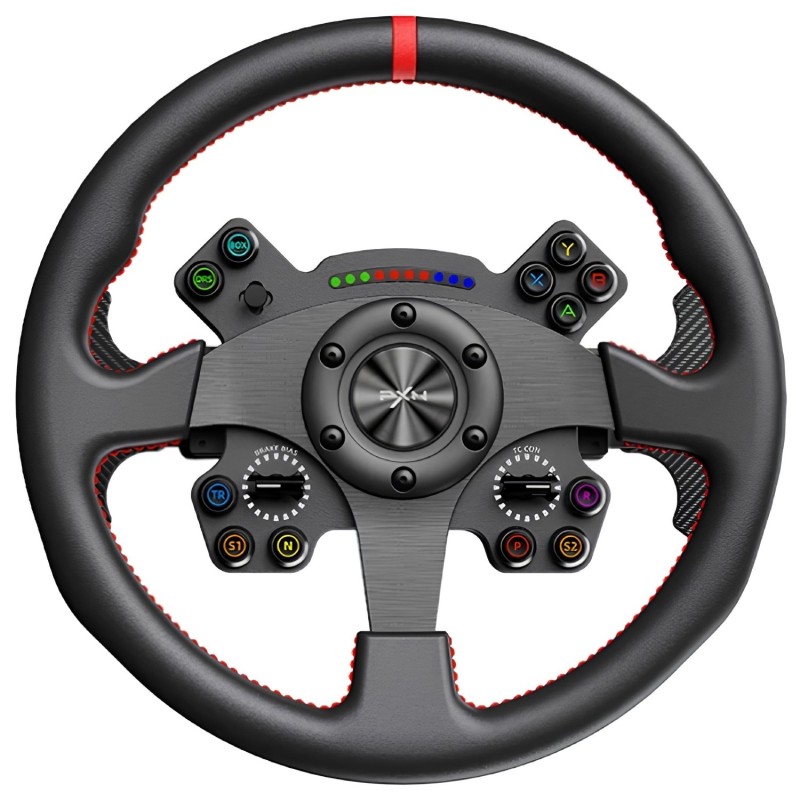 Кермо (ігрове кермо) PXN WCS R2 33 см, 13 кнопок, RGB