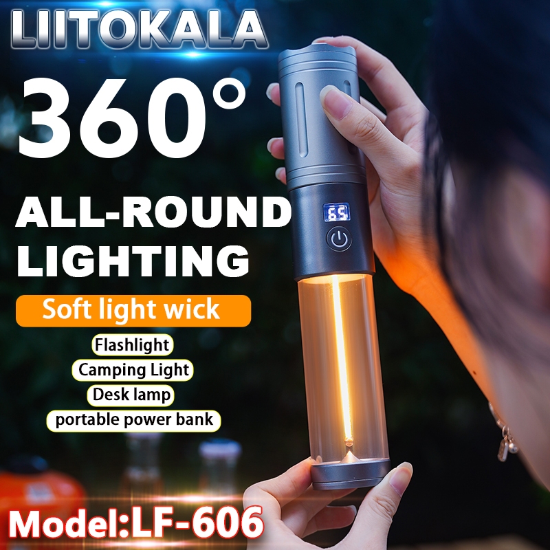Фонарь (кемпинговый фонарь) LiitoKala LF-606 600 лм, 2500 мА·ч, Type-C